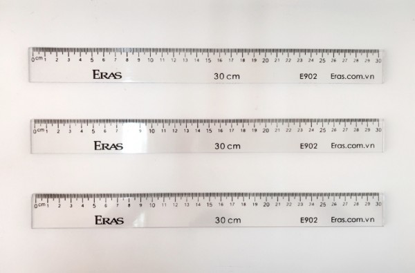 Thước kẻ trắng 30cm E902